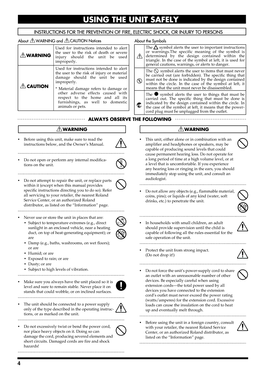 Roland HP 237R owner manual 