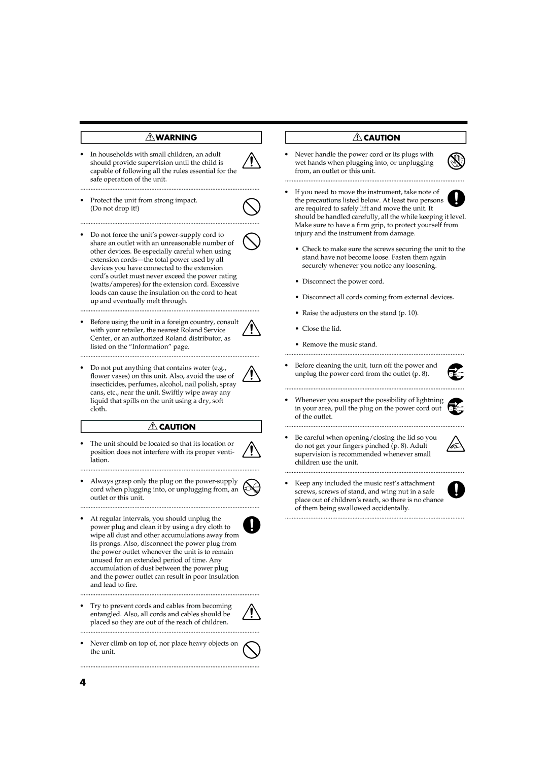 Roland HP101 owner manual 