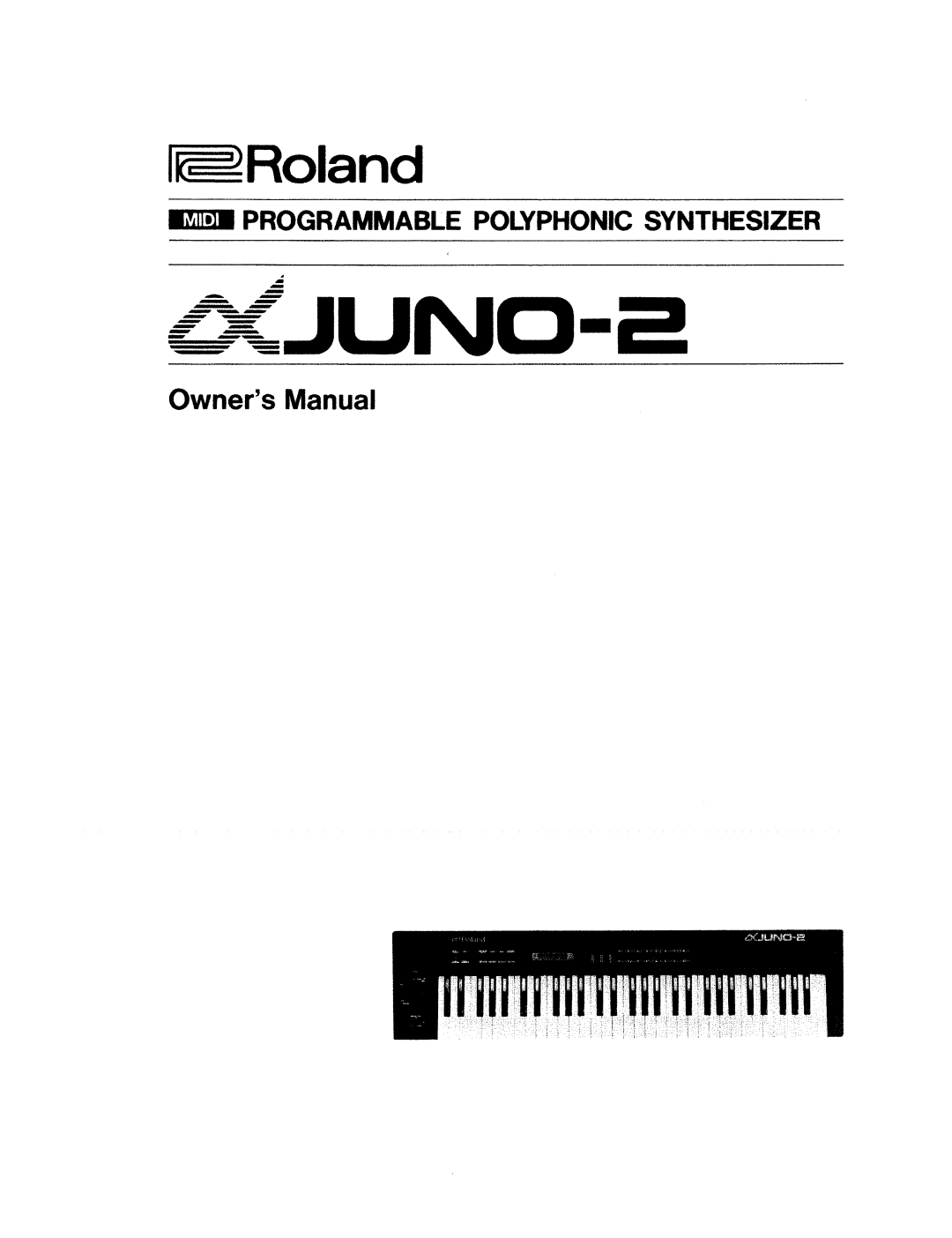 Roland JUNO-2 manual 