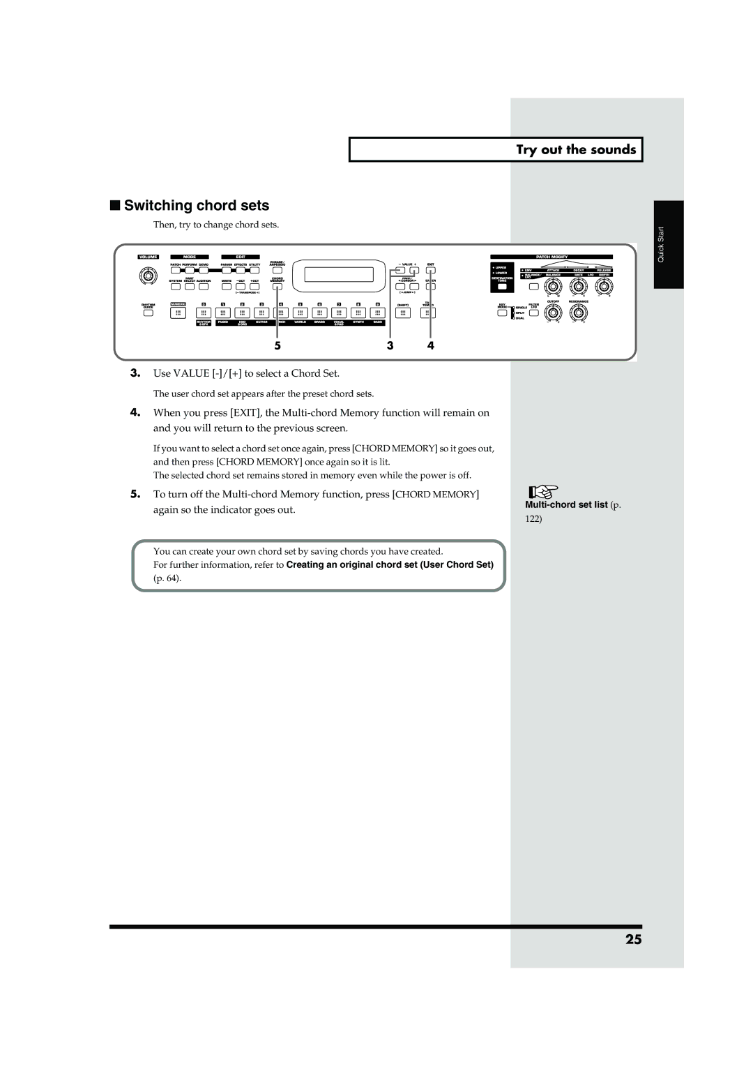 Roland JUNO-D owner manual Switching chord sets, Fig.q04-10 