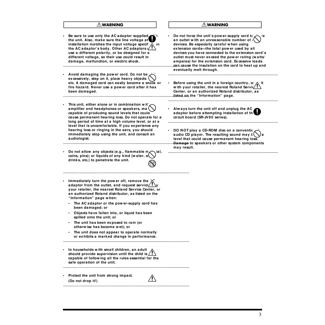 Roland JV-1010 owner manual 