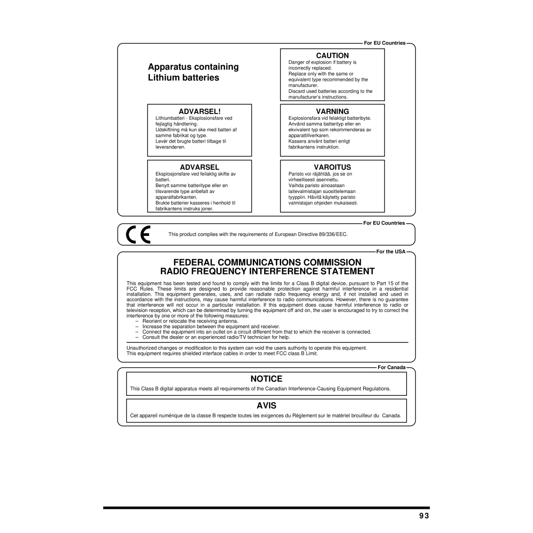 Roland JV-1010 owner manual Avis 