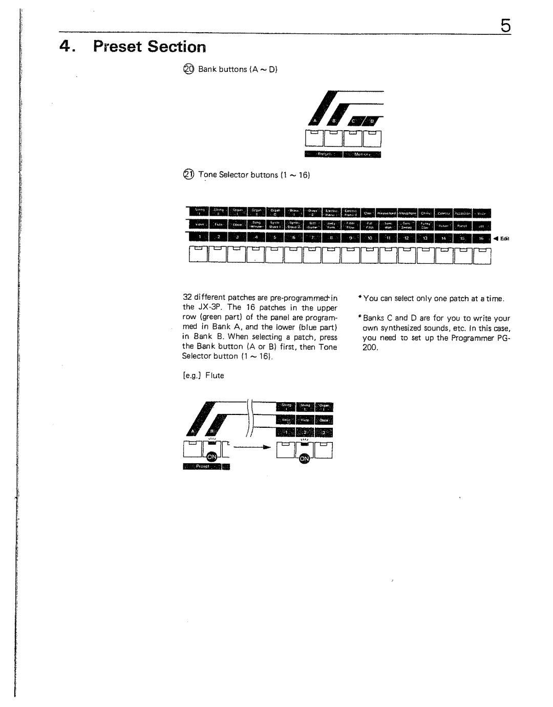 Roland JX-BP manual 