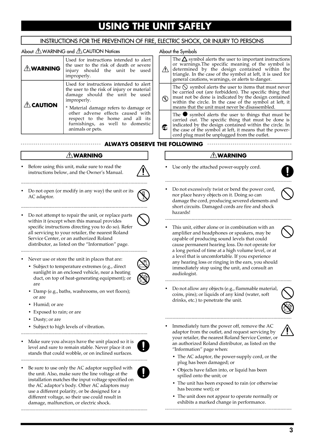 Roland KF-7 owner manual 