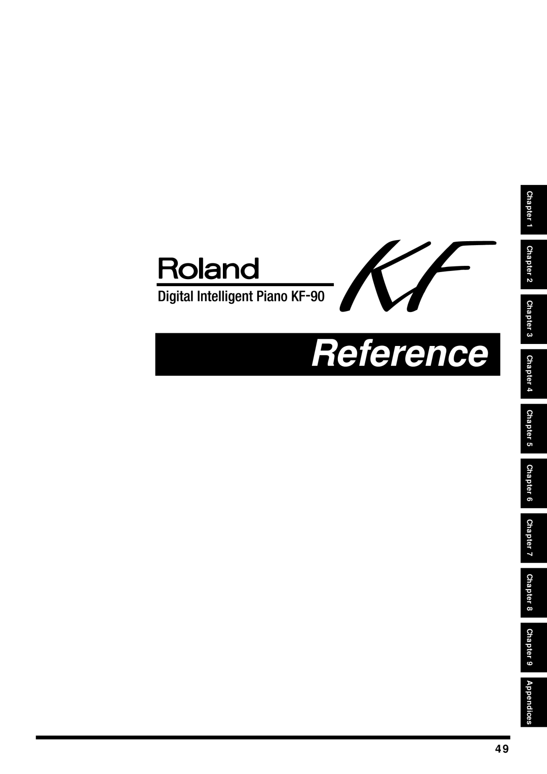 Roland KF-90 owner manual Reference 