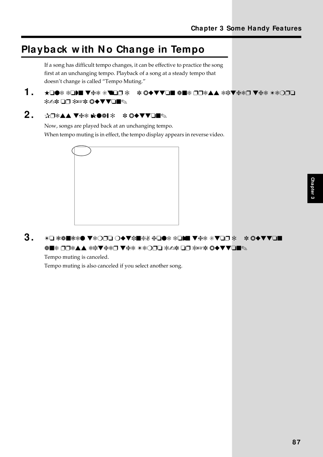 Roland KF-90 owner manual Playback with No Change in Tempo, 04.e60 