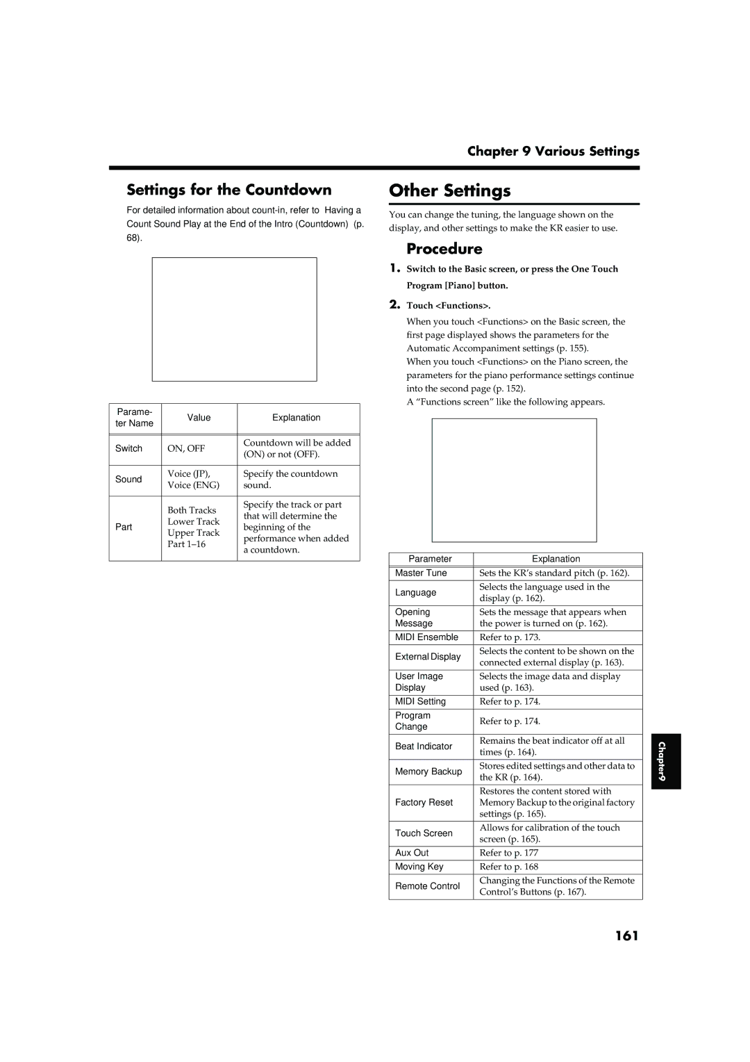 Roland KR-15, KR-17 owner manual 161 