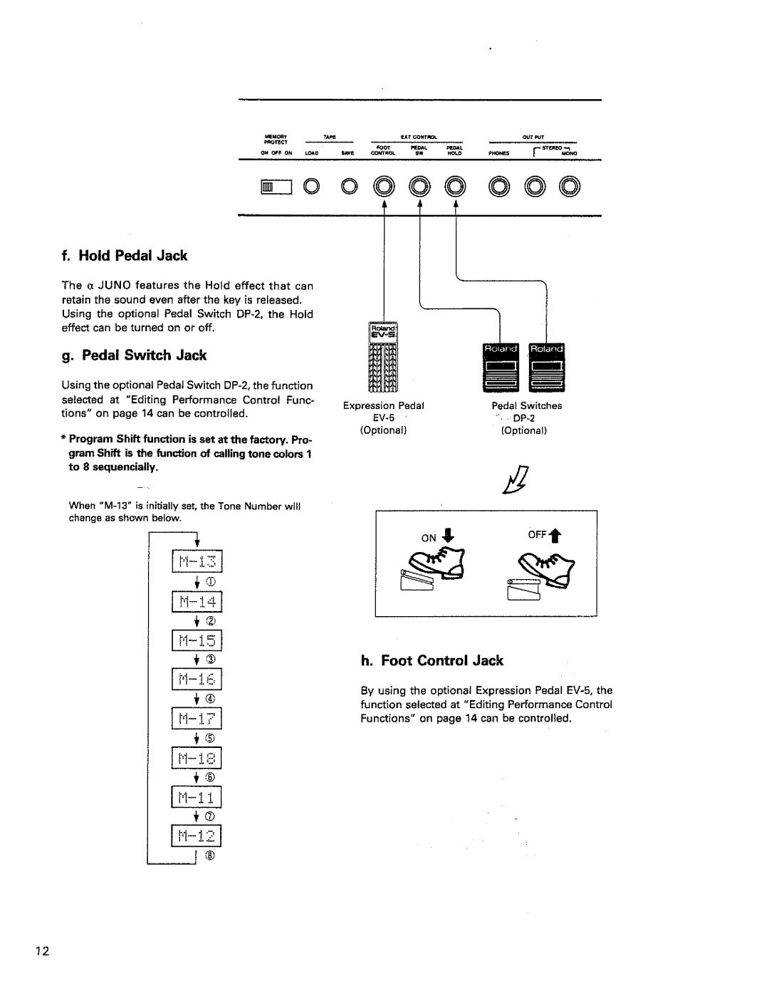 Roland LX Juno-1 manual 