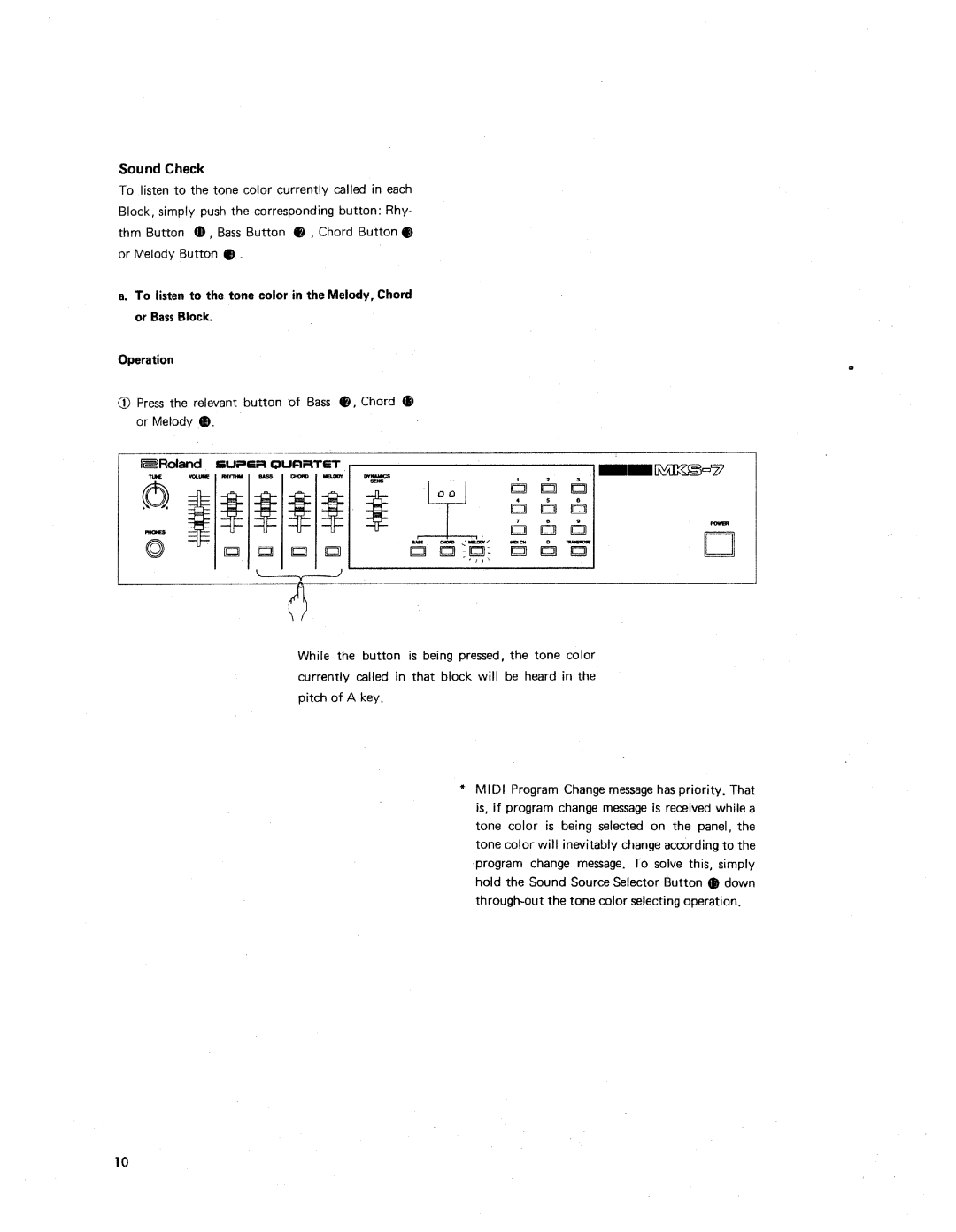 Roland MKS-7 manual 