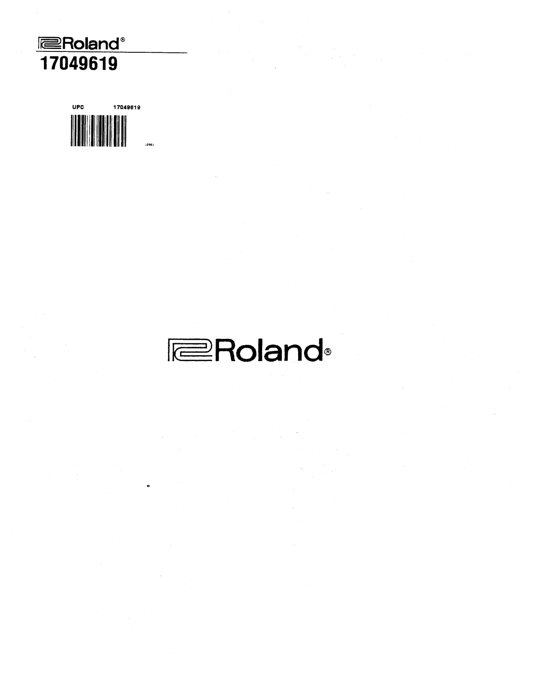 Roland MKS-7 manual 