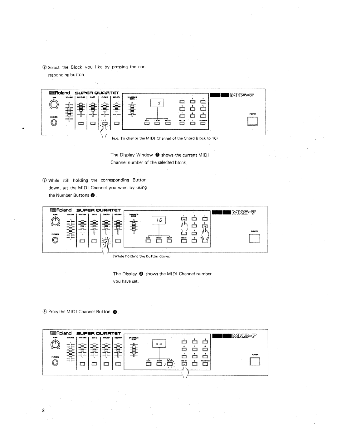 Roland MKS-7 manual 