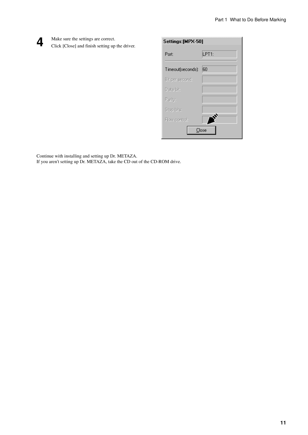 Roland MPX-50 user manual Make sure the settings are correct 