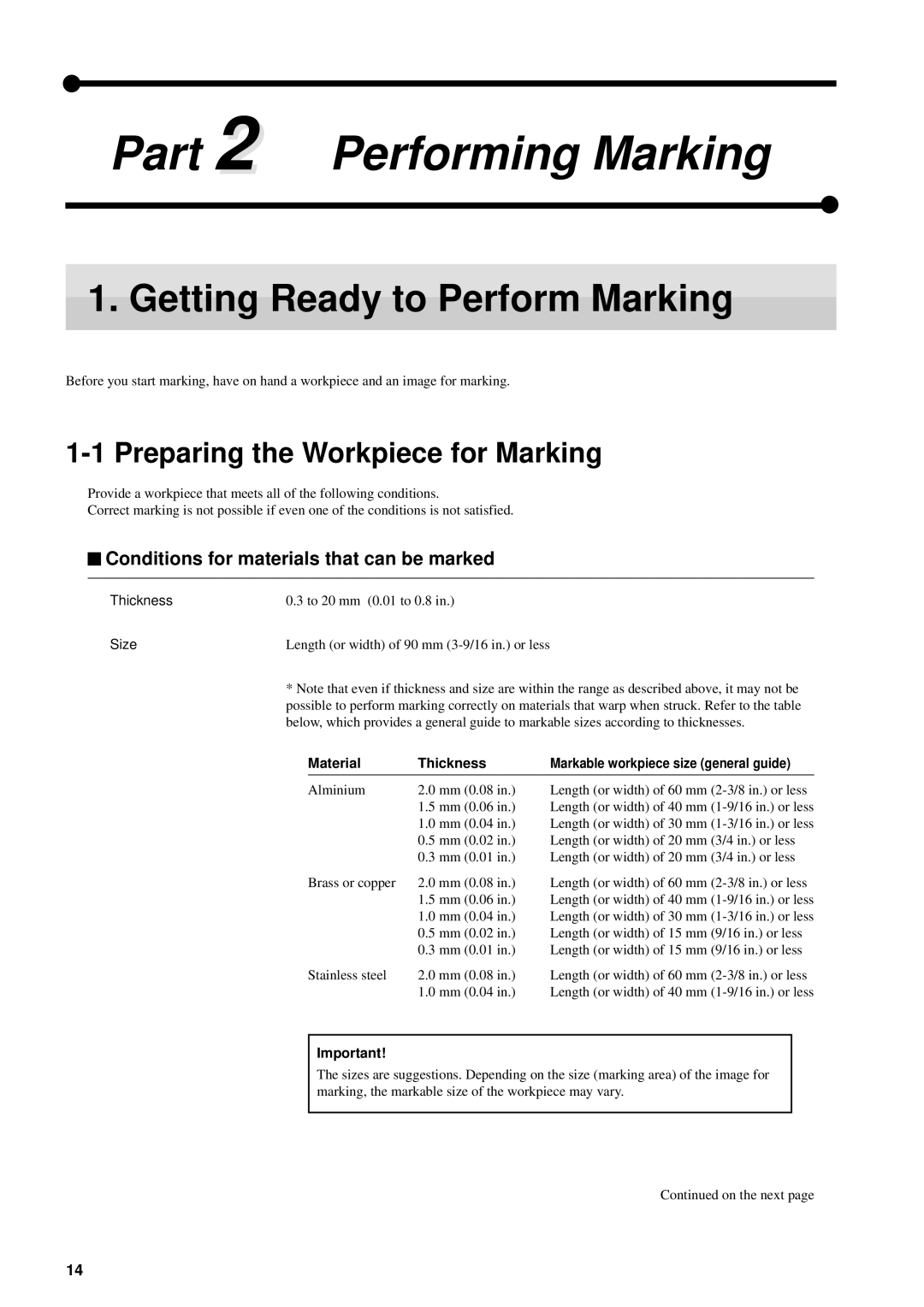 Roland MPX-50 user manual Getting Ready to Perform Marking, Preparing the Workpiece for Marking 