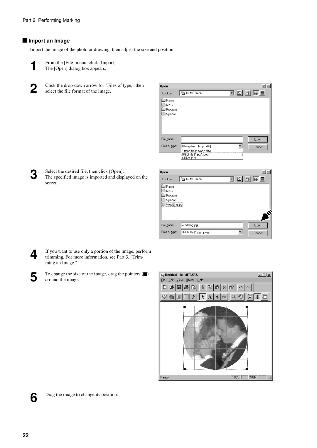 Roland MPX-50 user manual Import an Image 