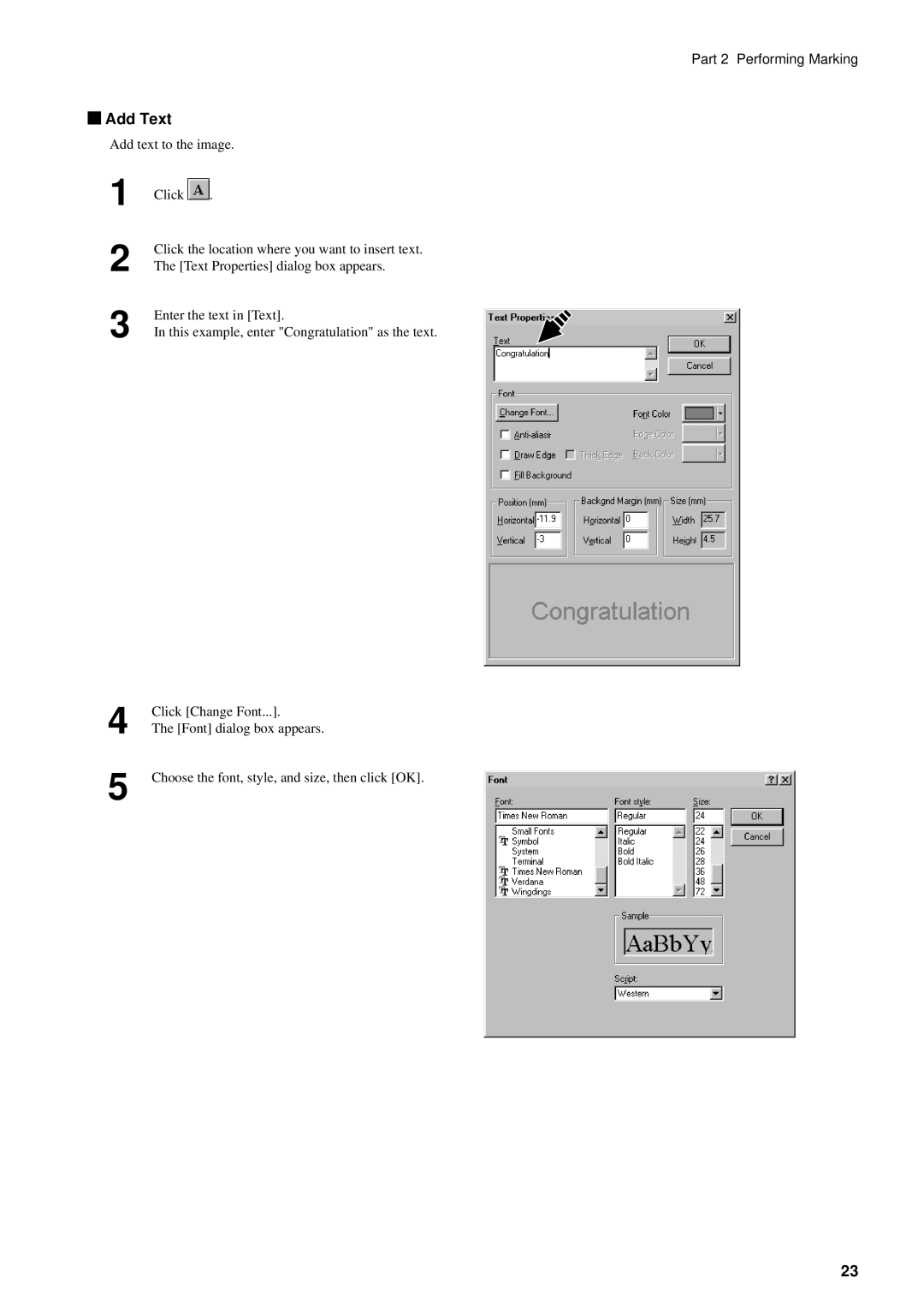 Roland MPX-50 user manual Add Text 