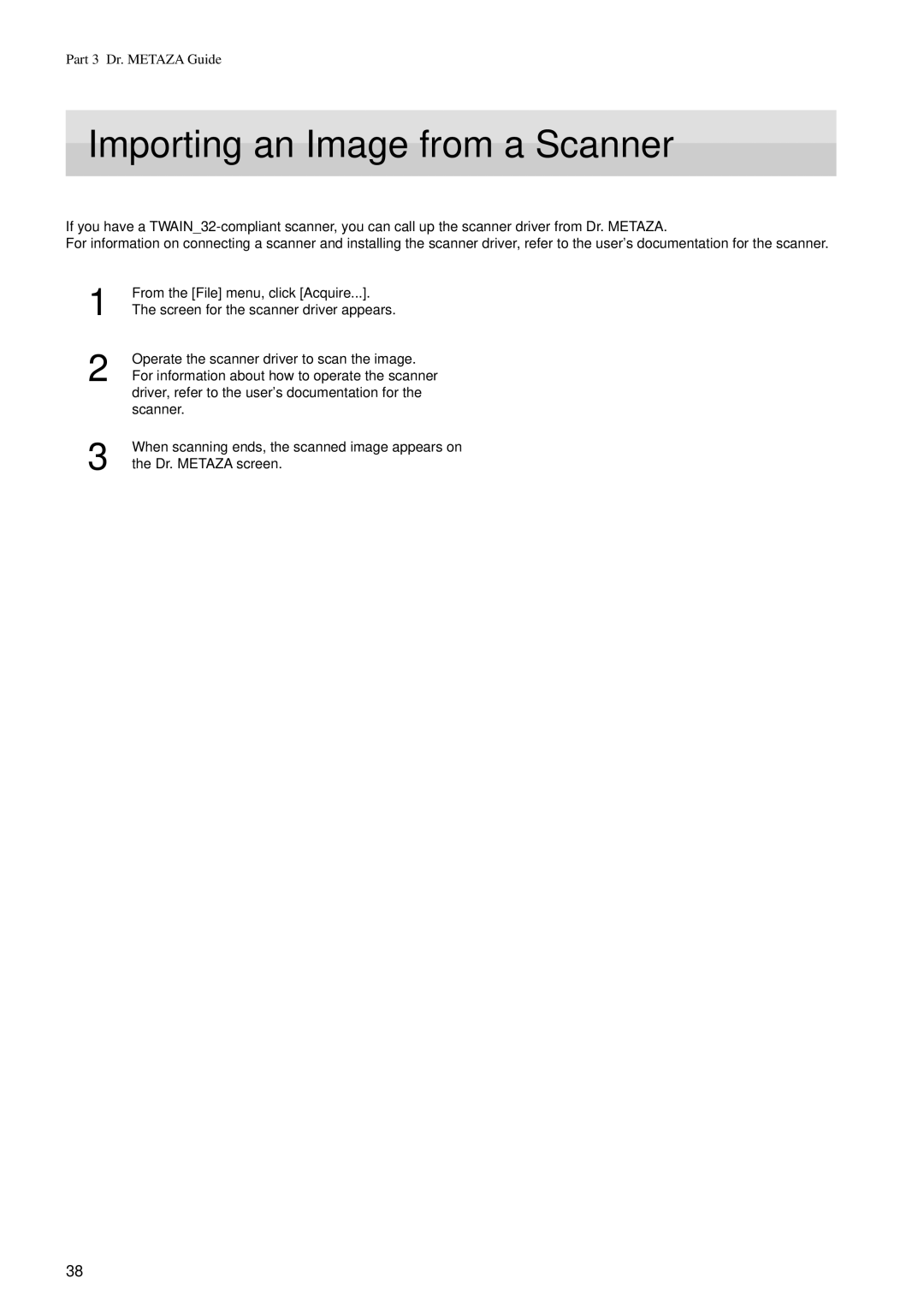 Roland MPX-50 user manual Importing an Image from a Scanner 