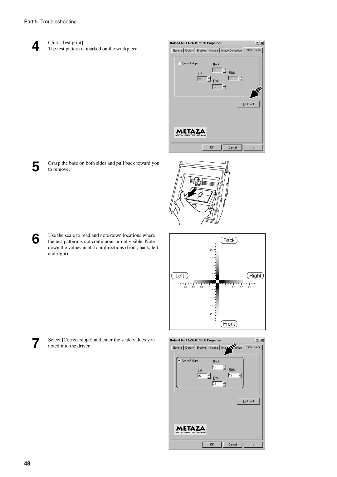 Roland MPX-50 user manual Back Left 