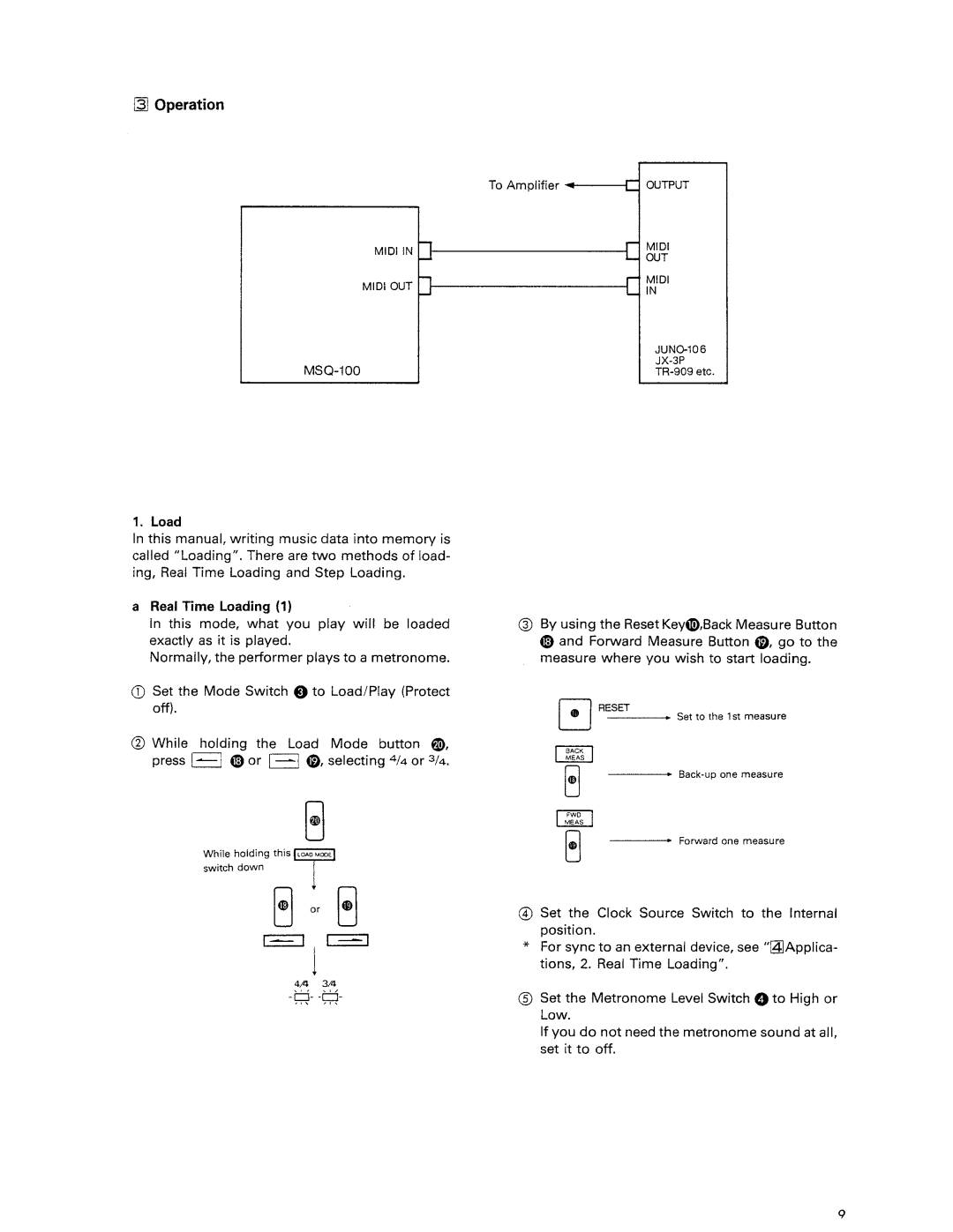 Roland MSQ-100 manual 