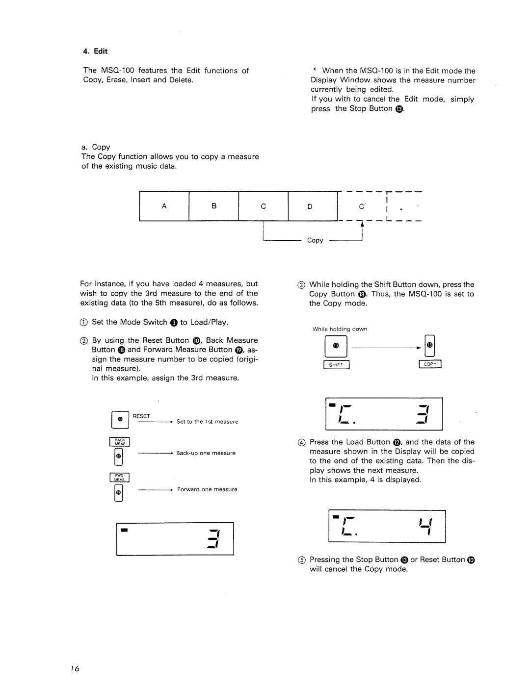 Roland MSQ-100 manual 