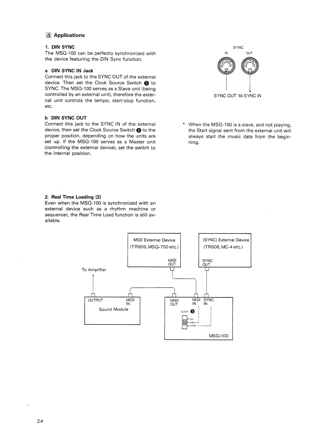 Roland MSQ-100 manual 