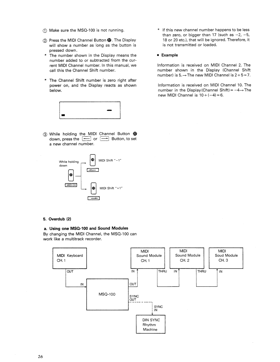 Roland MSQ-100 manual 