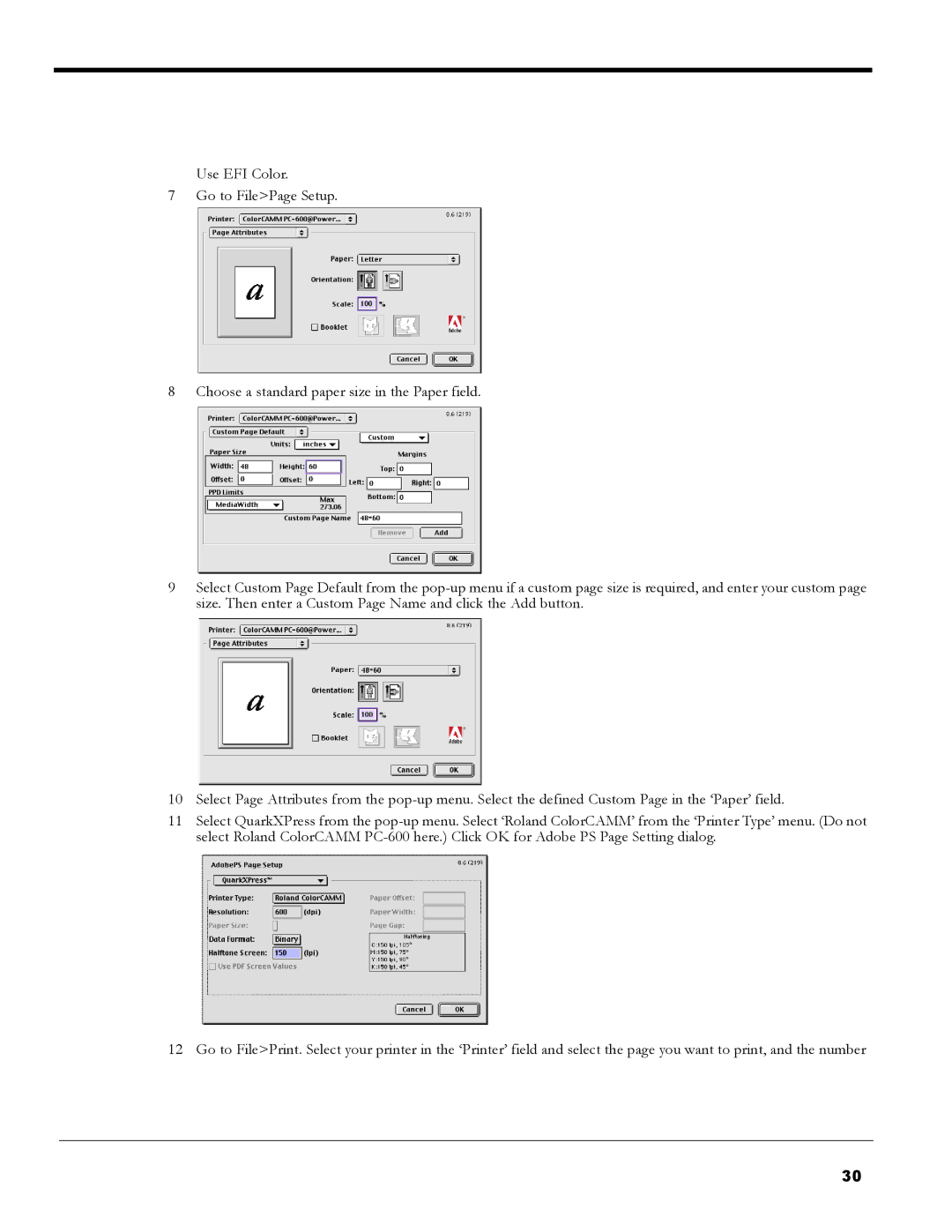 Roland PC-600 operation manual 