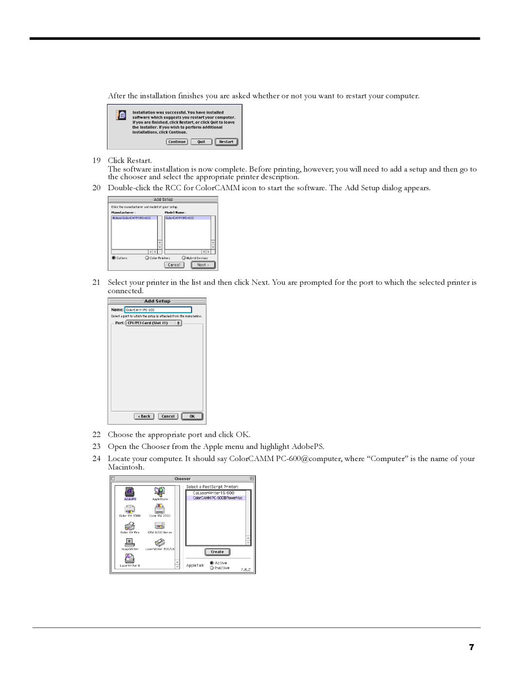 Roland PC-600 operation manual 