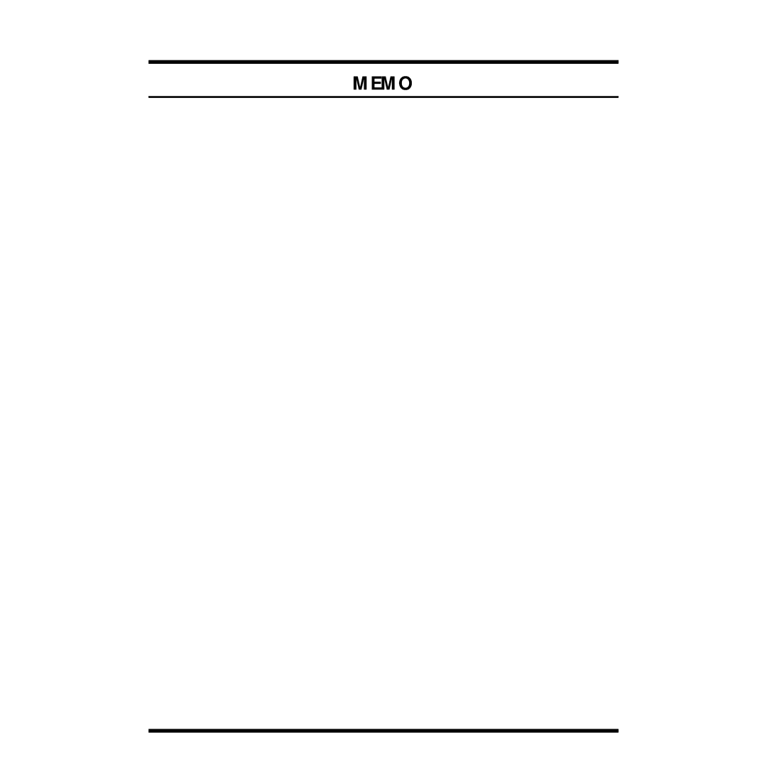 Roland pt-2000 owner manual Memo 