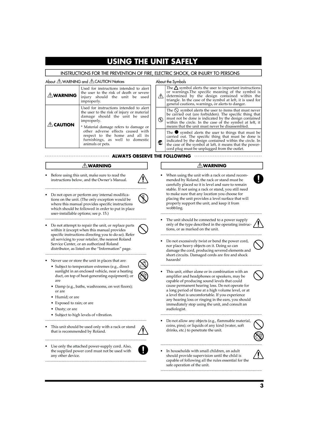 Roland RD-700 owner manual 001 002b 