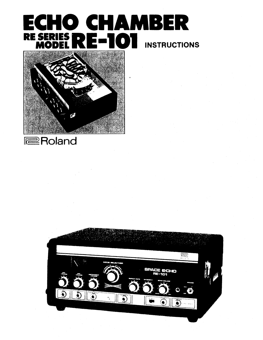 Roland RE-101 manual 