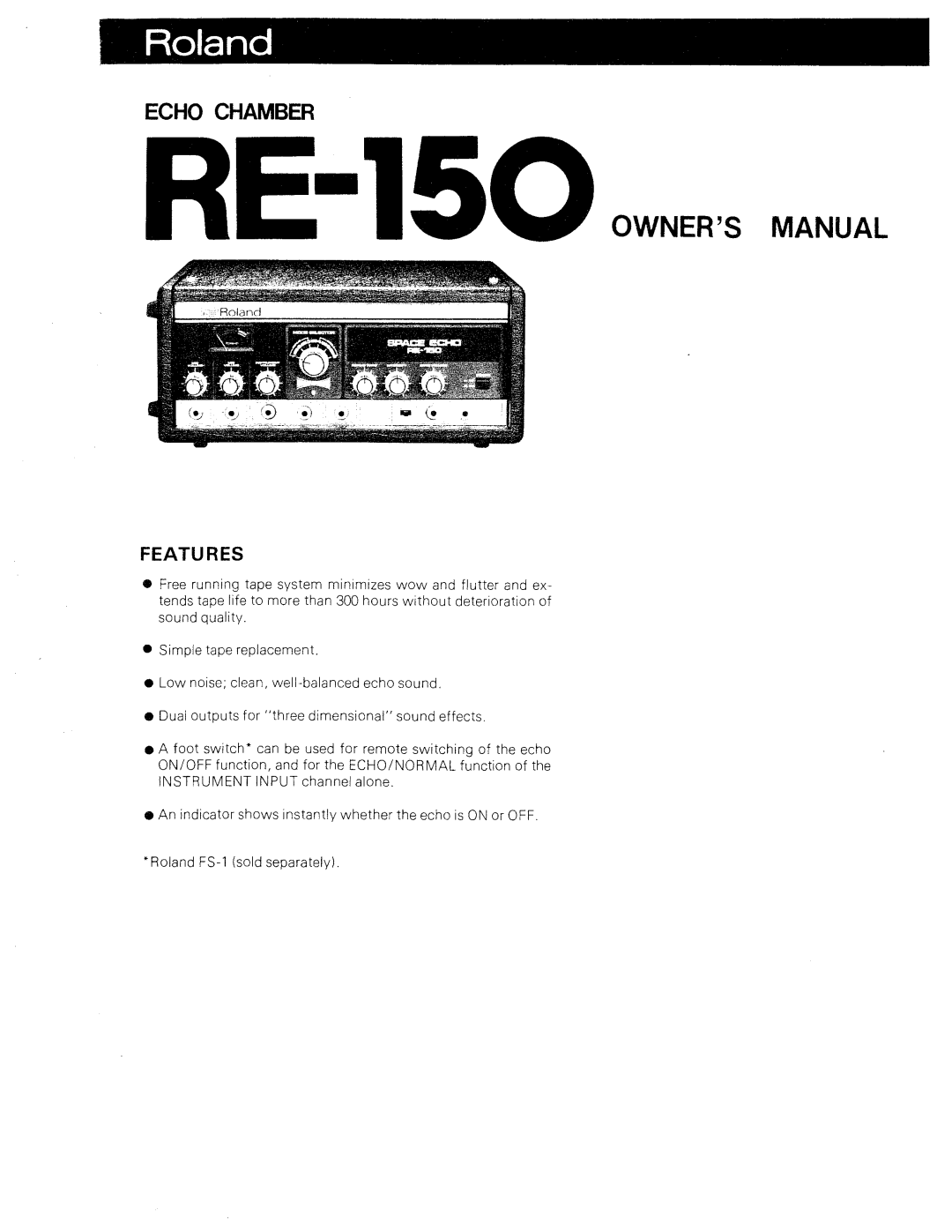 Roland re-150 manual 