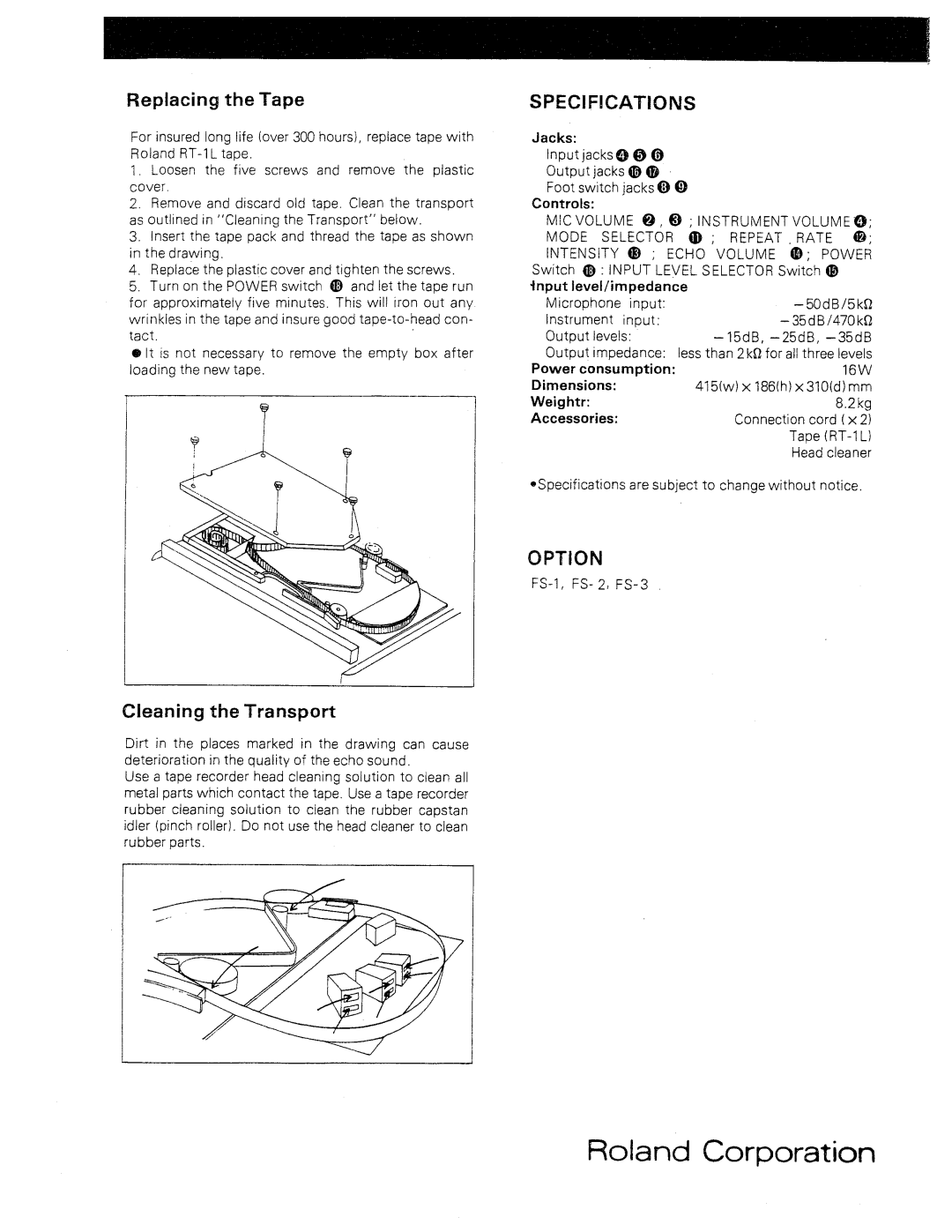 Roland re-150 manual 