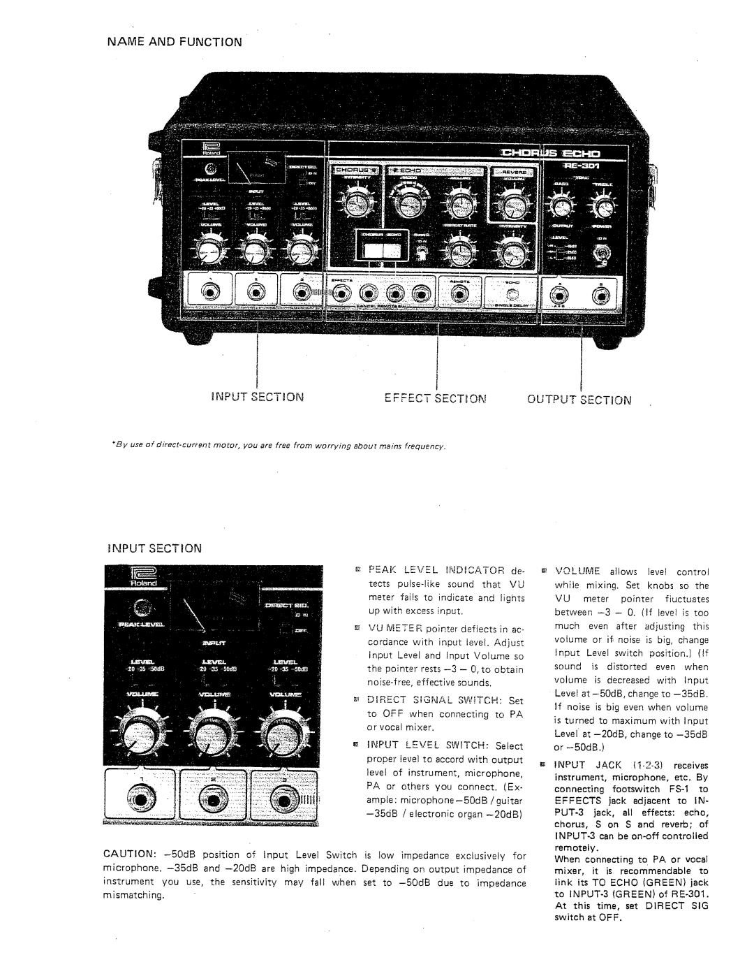 Roland RE-301 manual 