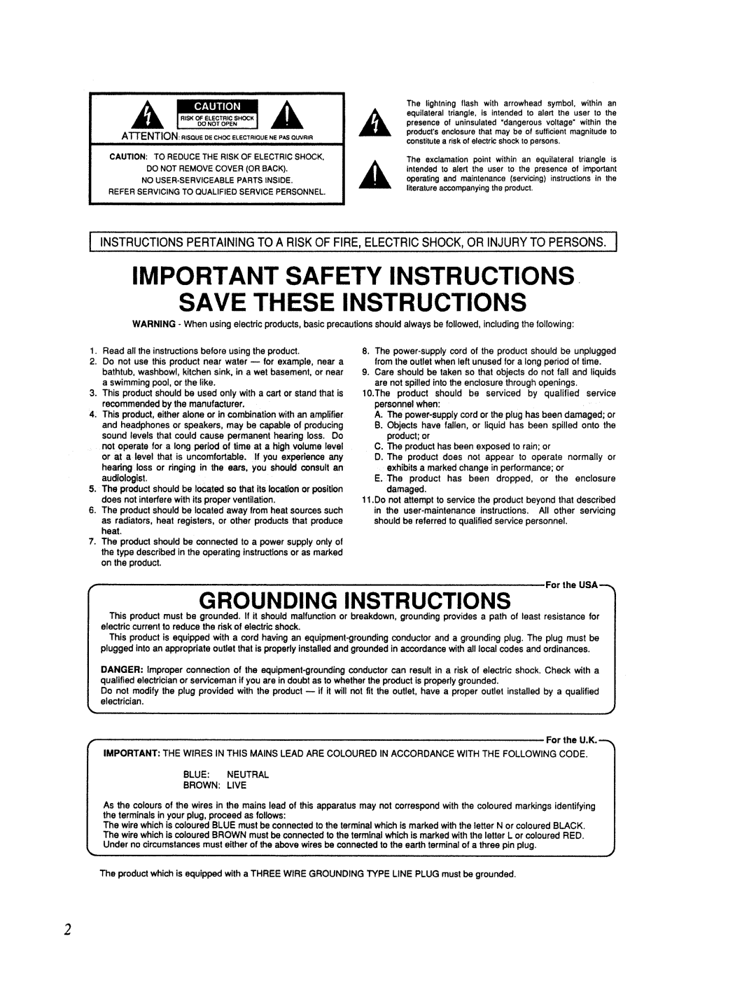 Roland RSS-10 manual 