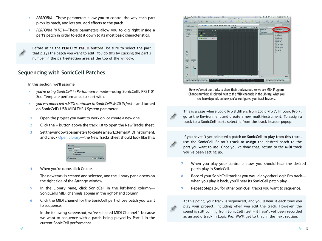 Roland SCWS05 manual Sequencing with SonicCell Patches, This section, we’ll assume 