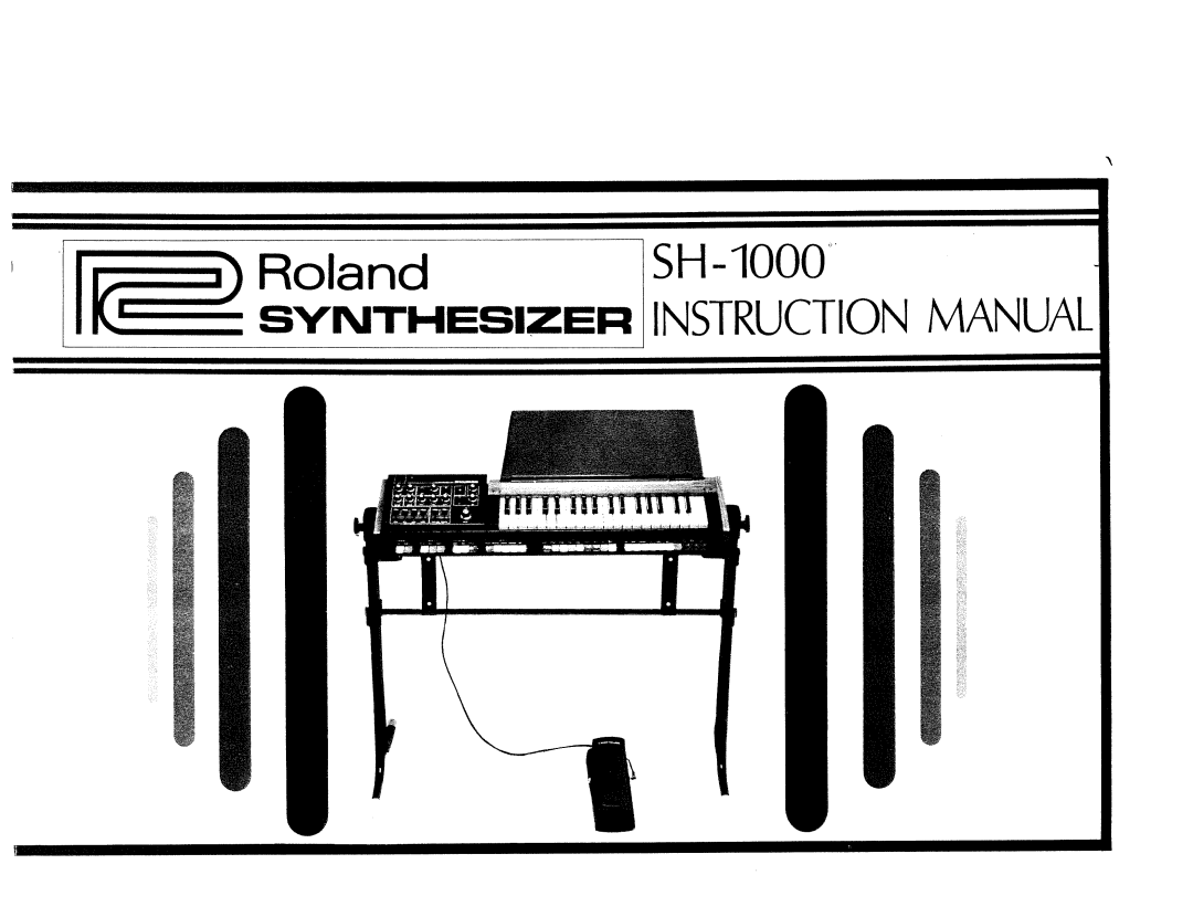 Roland SH-1000 manual 