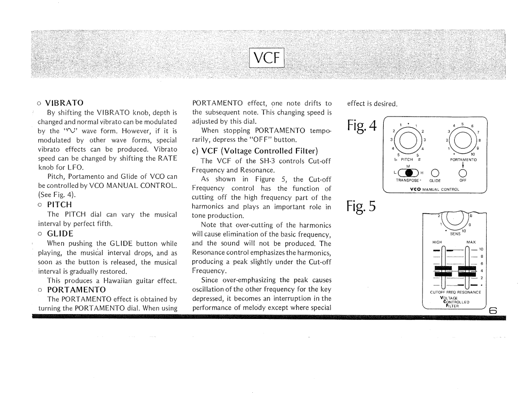 Roland SH-3 manual 