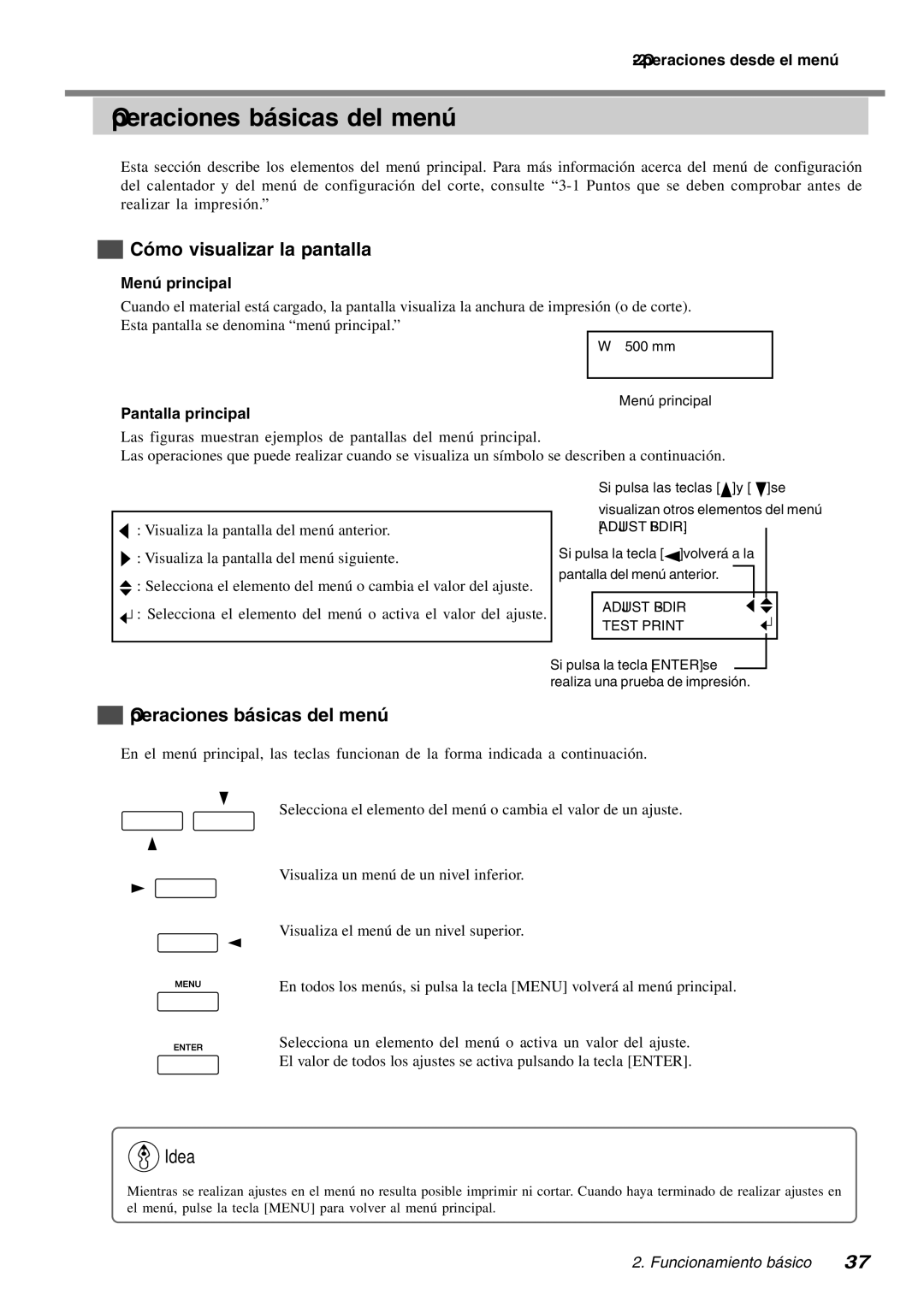 Roland SP-300 manual Operaciones básicas del menú, Cómo visualizar la pantalla 