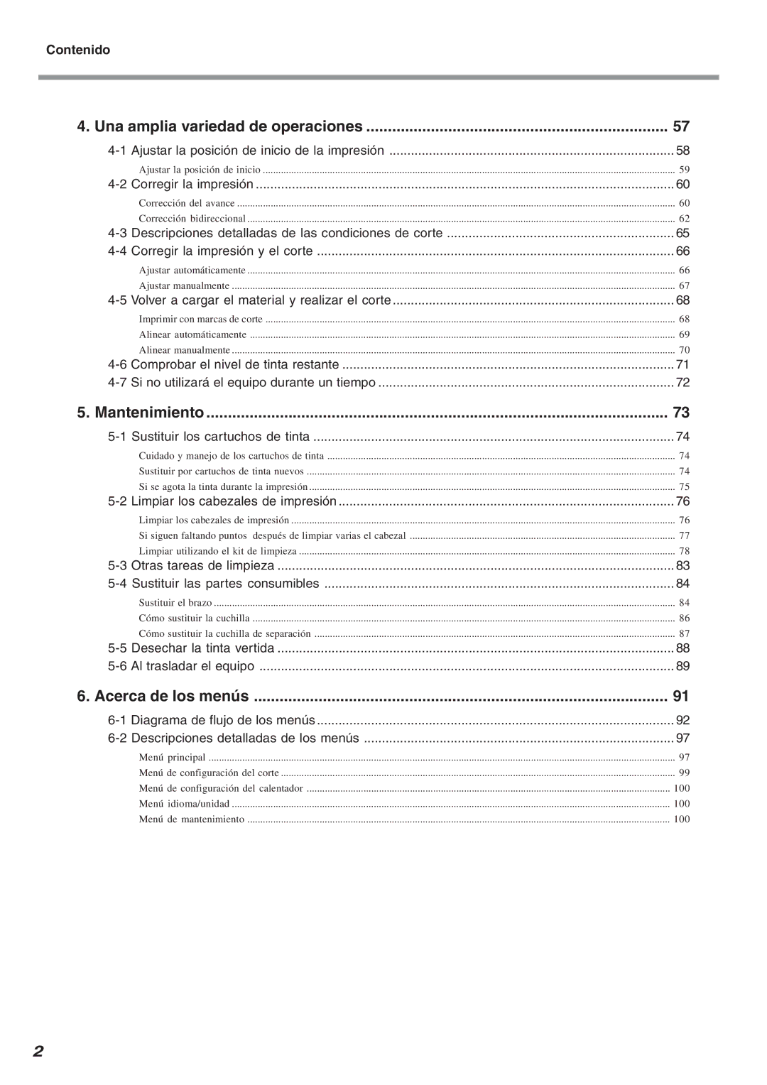 Roland SP-300 manual Una amplia variedad de operaciones, Mantenimiento, Acerca de los menús, Contenido 