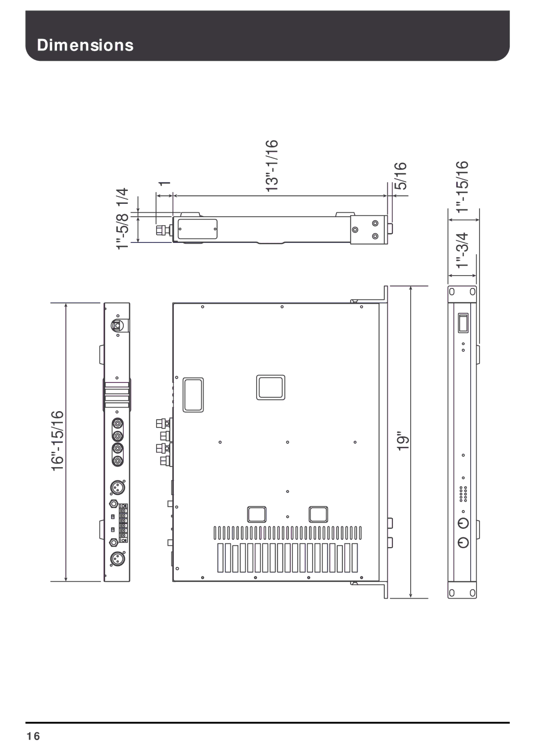 Roland SRA-200E important safety instructions Dimensions 