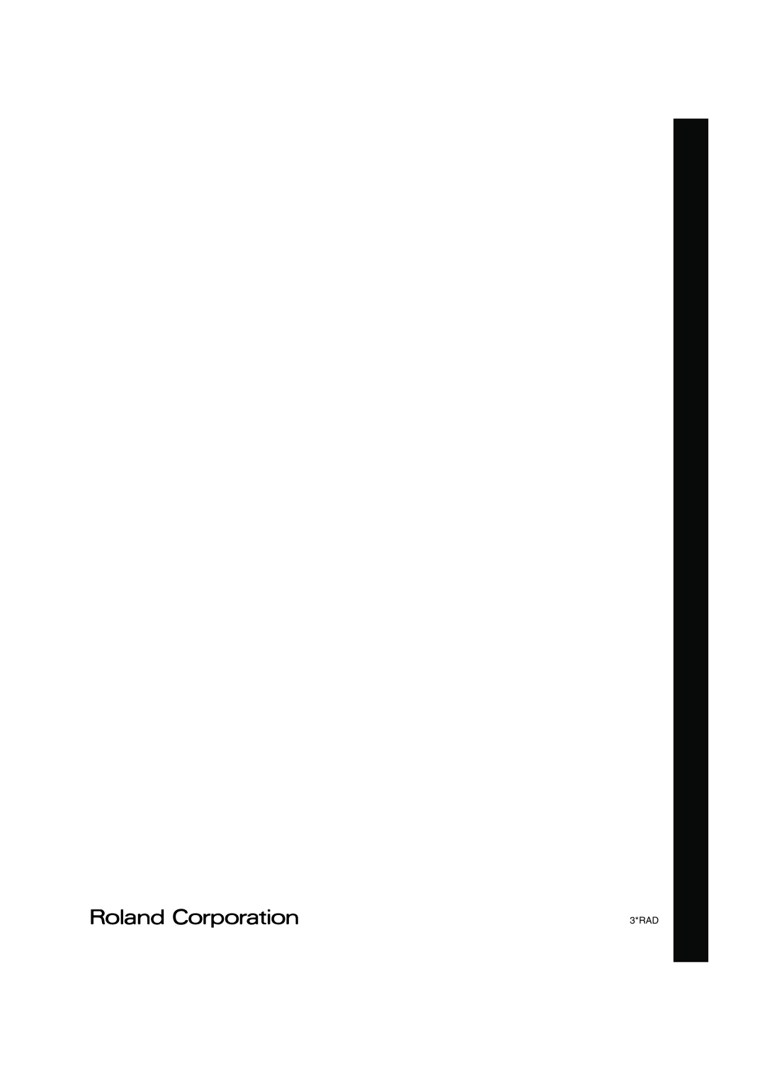 Roland SSM-151, SST-151/251, SSW-351 owner manual Rad 