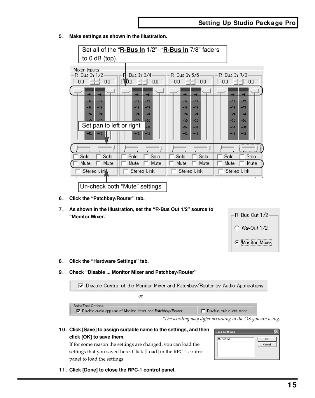 Roland Studio Package Pro owner manual Click Done to close the RPC-1 control panel 