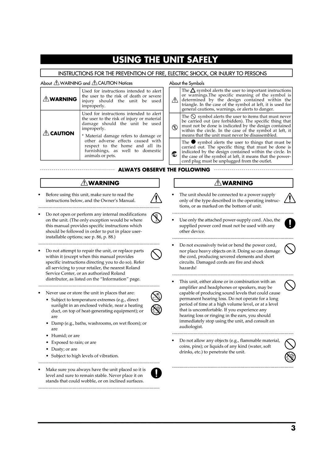 Roland TD-20 owner manual 