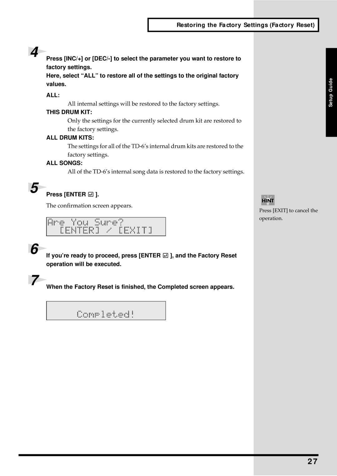 Roland TD-6 owner manual All 