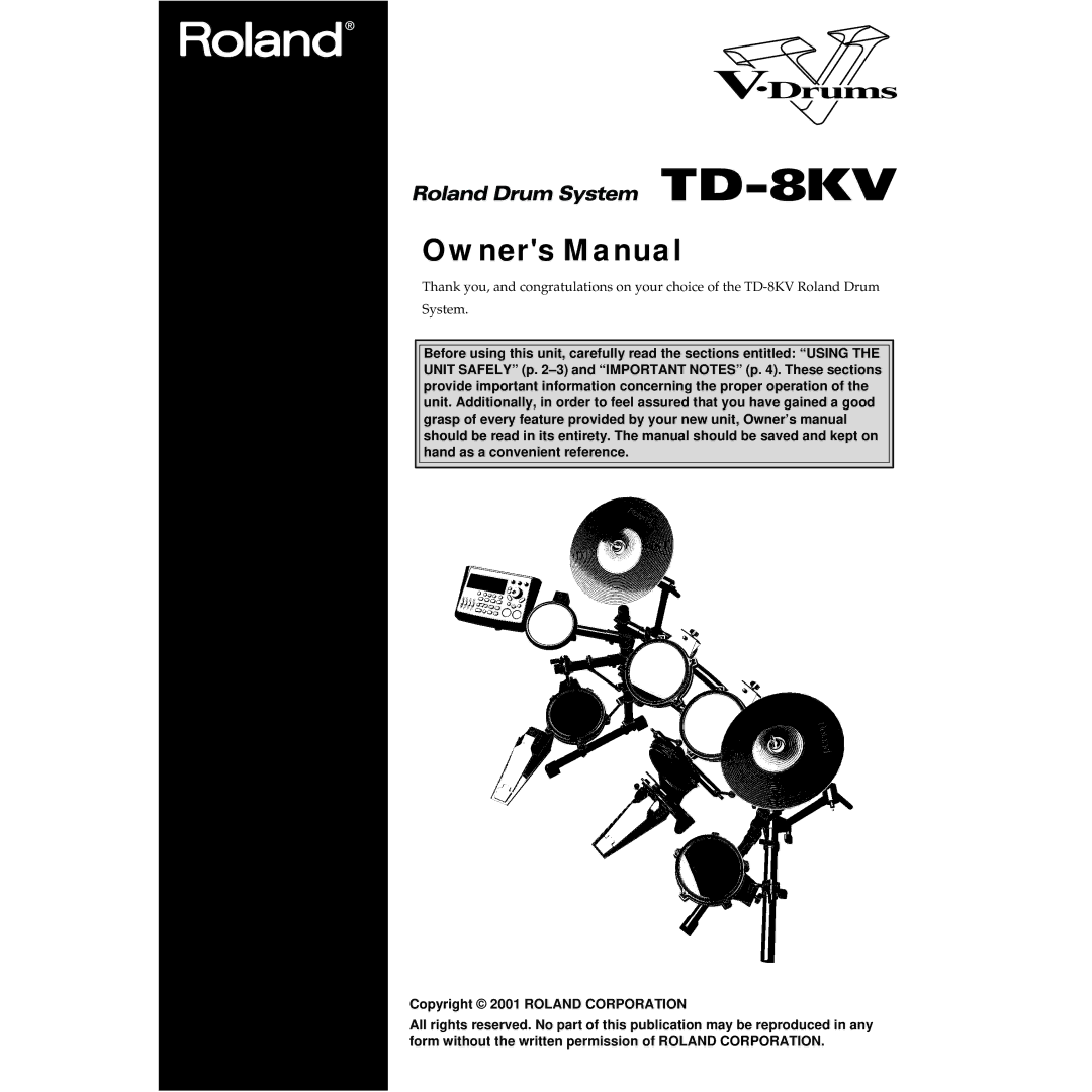 Roland TD-8KV owner manual 