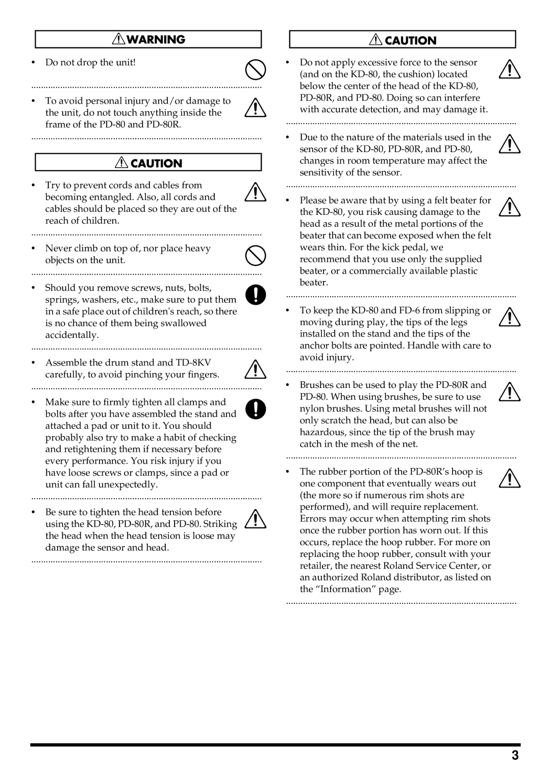 Roland TD-8KV owner manual 