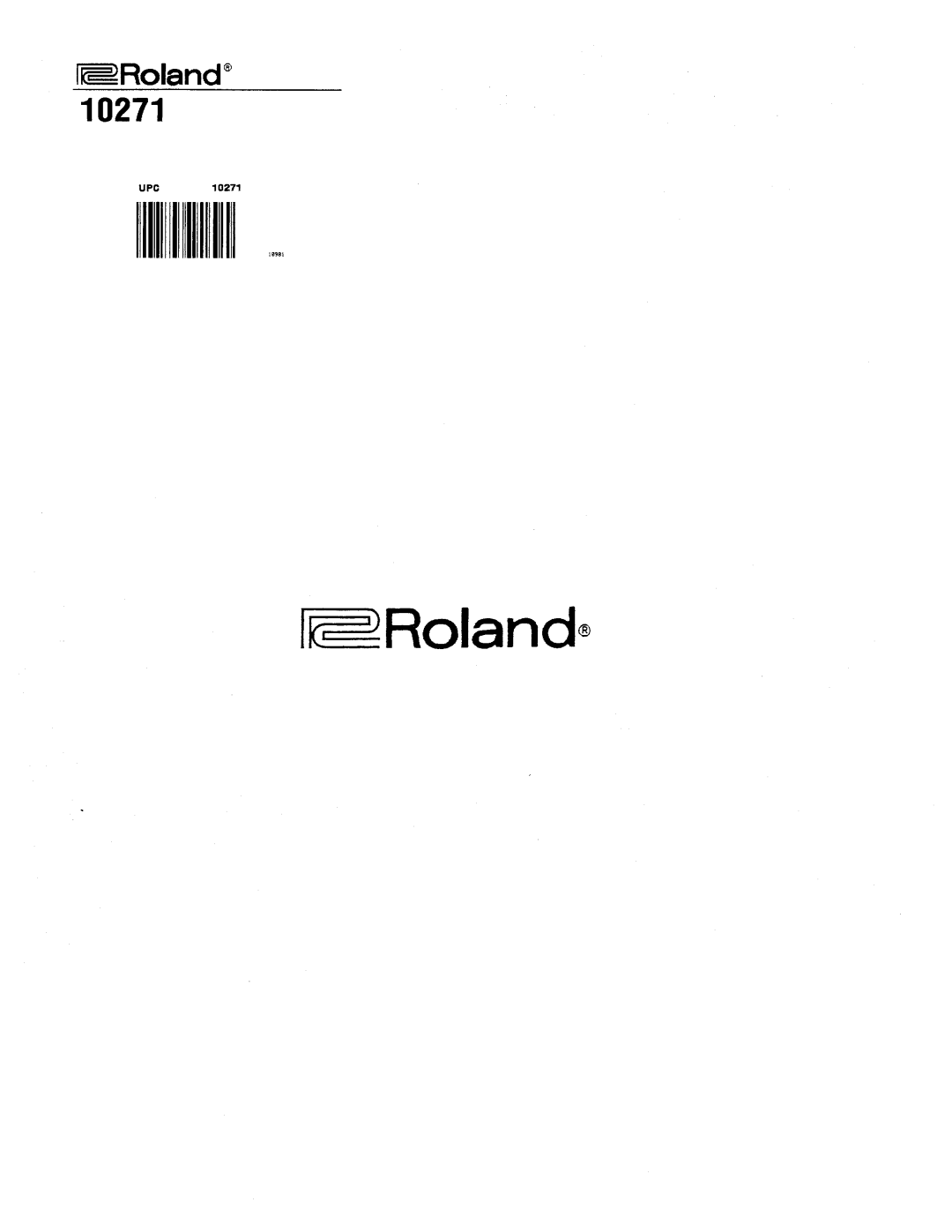 Roland TR-66 manual 