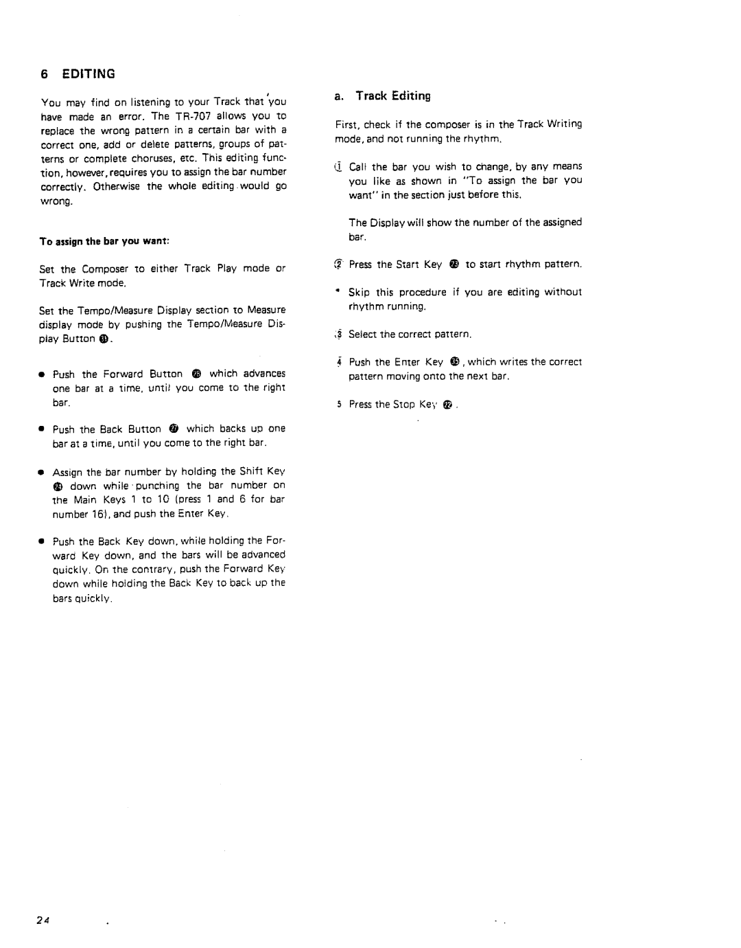 Roland TR-707 manual 