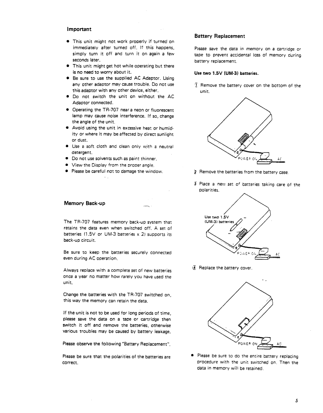 Roland TR-707 manual 