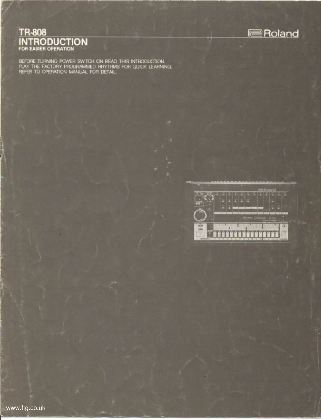 Roland TR-808 manual 